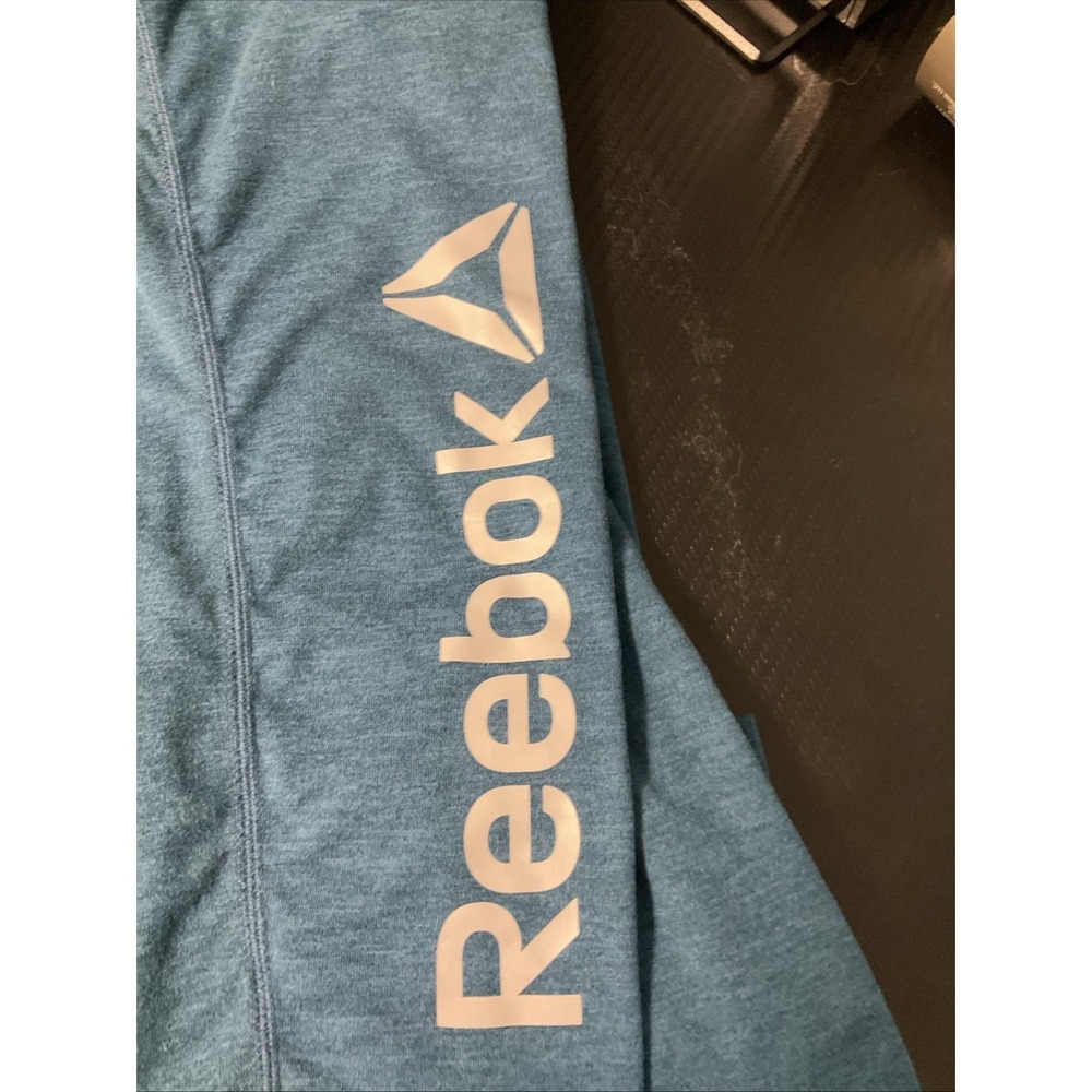Reebok XL Teal Men's Athletic Long Sleeve T-Shirt - Picture 2 of 4